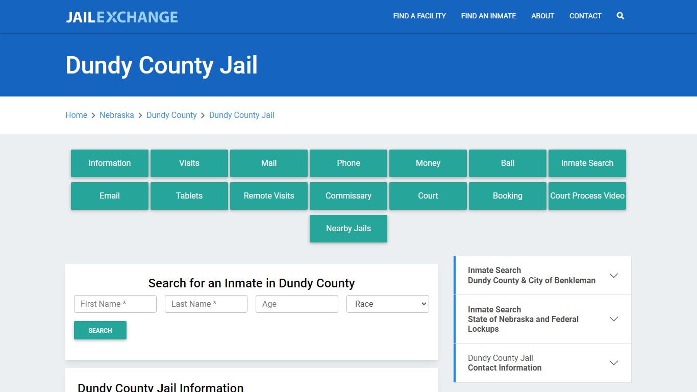 Dundy County Jail & Sheriff Roster Lookup, NE, Inmate Search